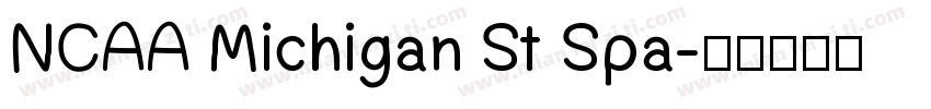 NCAA Michigan St Spa字体转换